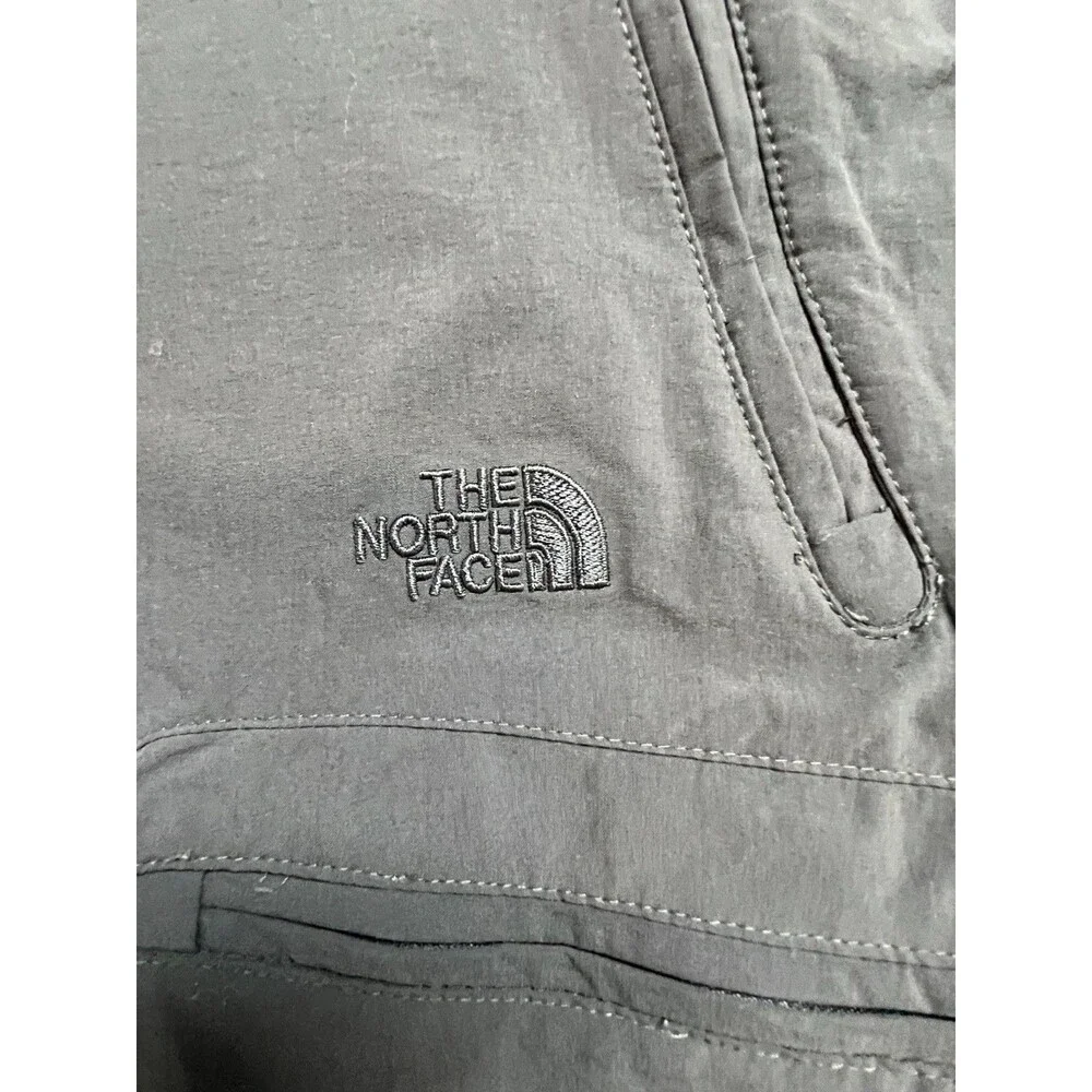The North Face Short Court convertible Hiking Cargo Pants Men's 40 Gray
